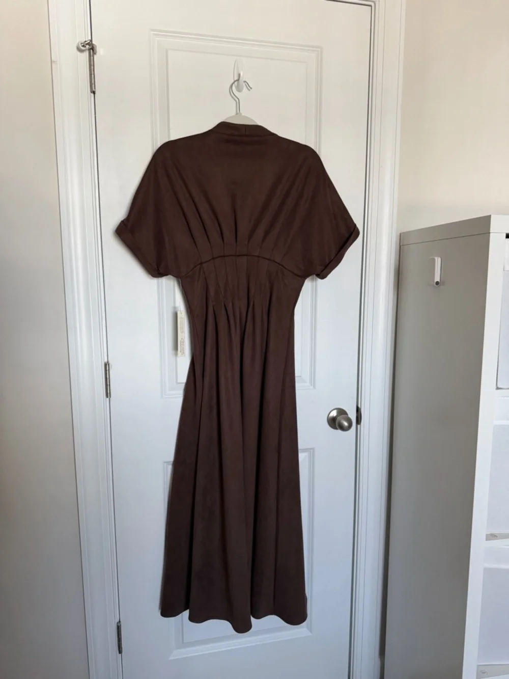 NEW Anthropologie Exquise The Tobie Faux-Suede Shirt Dress - Picture 9 of 10